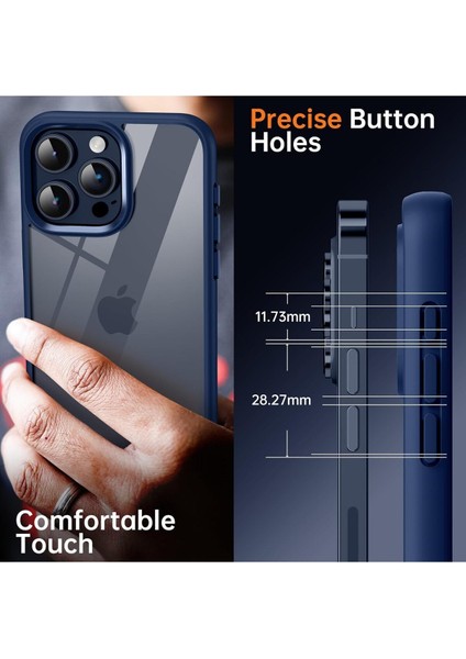 iPhone 15 Pro Max Uyumlu Kılıf Kamera Çevresi Metal Sararmaya Karşı Dayanıklı Koruyucu Silikon Kapak indirimleri