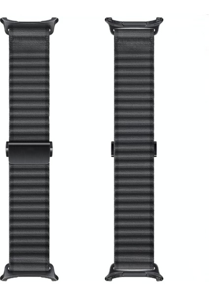 Samsung Galaxy Watch Ultra 47MM Uyumlu Kordon Metal Tokalı Hasır Örgü Ayarlanabilir Dayanıklı Kordon