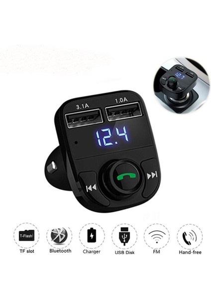 Araç Fm Transmitter 5.0 Bluetooth Araç Kiti USB Mp3 Sd Kart Flash Için Uygun Çakmaklık Girişli fiyatları