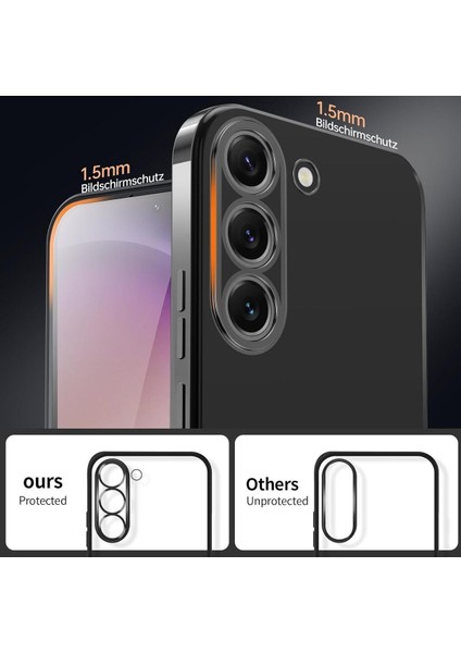 Samsung Galaxy A55 Uyumlu Kılıf Kenarları Renkli Kamera Korumalı Dayanıklı Şeffaf Silikon Kapak modelleri