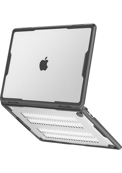 MacBook Air 13.6' A2681 M2 A3113 M3 Uyumlu Antishock Darbe Emici Koruyucu Kılıf Kasa Koruma