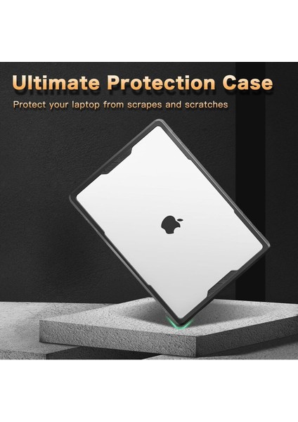 MacBook Air 13.6' A2681 M2 A3113 M3 Uyumlu Antishock Darbe Emici Koruyucu Kılıf Kasa Koruma modelleri