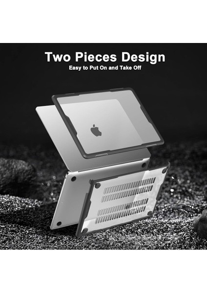 MacBook Air 13.6' A2681 M2 A3113 M3 Uyumlu Antishock Darbe Emici Koruyucu Kılıf Kasa Koruma fırsatları