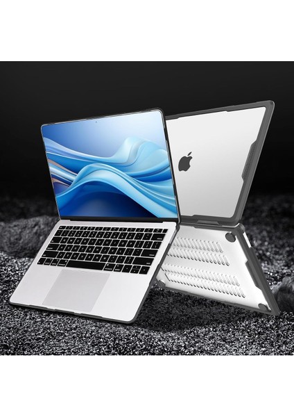 MacBook Air 13.6' A2681 M2 A3113 M3 Uyumlu Antishock Darbe Emici Koruyucu Kılıf Kasa Koruma indirimleri