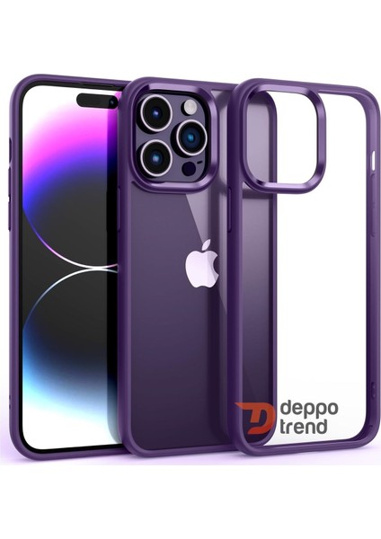iPhone 14 Pro Uyumlu Kılıf Kamera Çevresi Metal Sararmaya Karşı Dayanıklı Koruyucu Silikon Kapak
