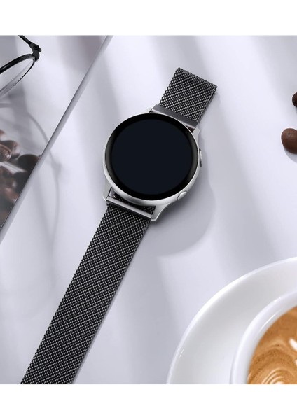 Huawei Watch GT/GT2E/GT2/GT2 Pro/gt3/gt3 Pro/gt4 46MM Uyumlu Kordon Mıknatıslı Parlak Ince Metal