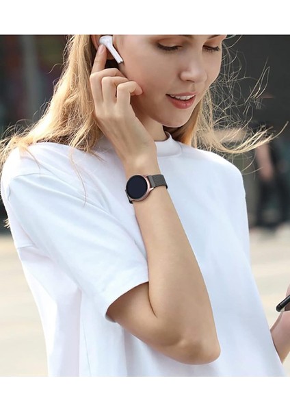 Huawei Watch GT/GT2E/GT2/GT2 Pro/gt3/gt3 Pro/gt4 46MM Uyumlu Kordon Mıknatıslı Parlak Ince Metal