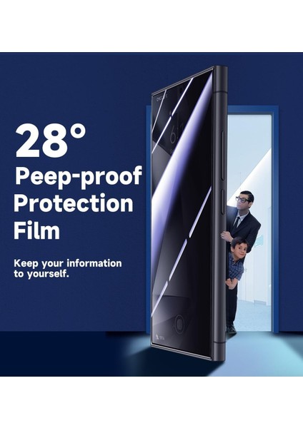 Samsung Galaxy S24 Uyumlu Hayalet Ekran Koruyucu Takma Aparatlı Kolay Kurulum Temperli Cam