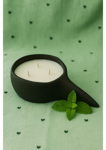 Antrasit Porselen Dekoratif Mumluk, Şık ve Zarif Ev Dekoru Için Ideal Seçim