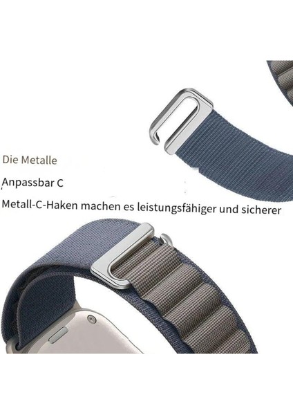 Huawei Watch Fit 3 Uyumlu Kordon Alpine Kumaş Kordon Ayarlanabilir Metal Toka Aparatlı Dayanıklı modelleri