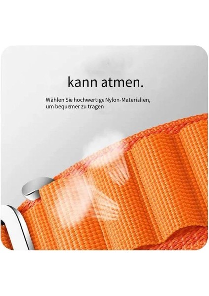 Huawei Watch Fit 3 Uyumlu Kordon Alpine Kumaş Kordon Ayarlanabilir Metal Toka Aparatlı Dayanıklı