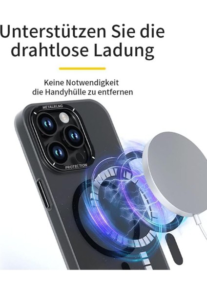 iPhone 14 Pro Max Uyumlu Kılıf Metal Kamera Çıkıntılı Mat Magsafe Sararmaya Dayanıklı Koruyucu Kapak fiyatları