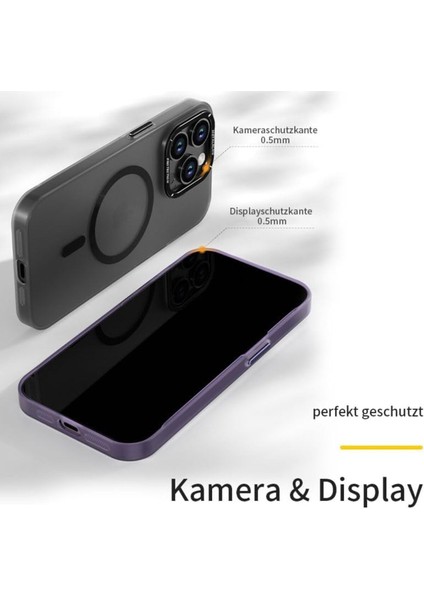 iPhone 14 Pro Max Uyumlu Kılıf Metal Kamera Çıkıntılı Mat Magsafe Sararmaya Dayanıklı Koruyucu Kapak indirimleri