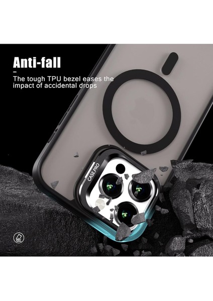 Yüksek Kalite iPhone 15 Pro Uyumlu Kılıf Renkli Kamera Lens Koruyucu Magsafe Silikon Mat Kapak modelleri