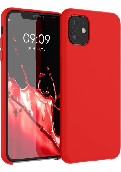 Yüksek Kaliteli iPhone 11 Uyumlu Kılıf Liquid Silikon Renkli Mat Lekelere Dayanıklı Kaymaz