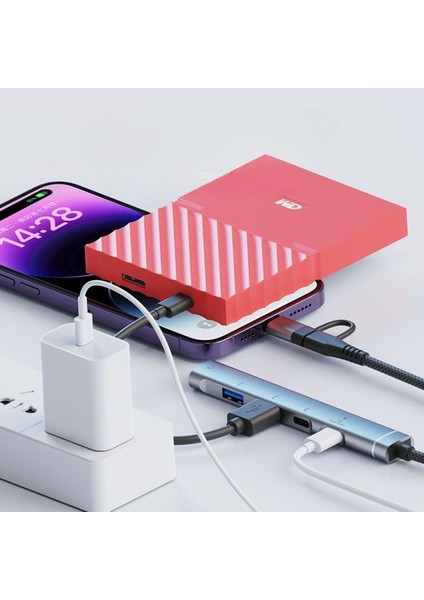 iPhone 11/12/13/14/15 Plus/16 Pro Max Uyumlu Type-C/lightning To Usb/type-C/3.5mm Jack Çevirici Hub indirimleri