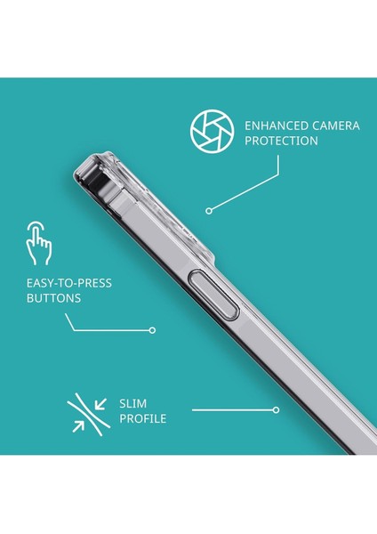 iPhone 13 Pro Uyumlu Kılıf Kamera Çıkıntılı Metal Hoparlör Filtreli Ultra Korumalı Şeffaf Kapak fırsatları