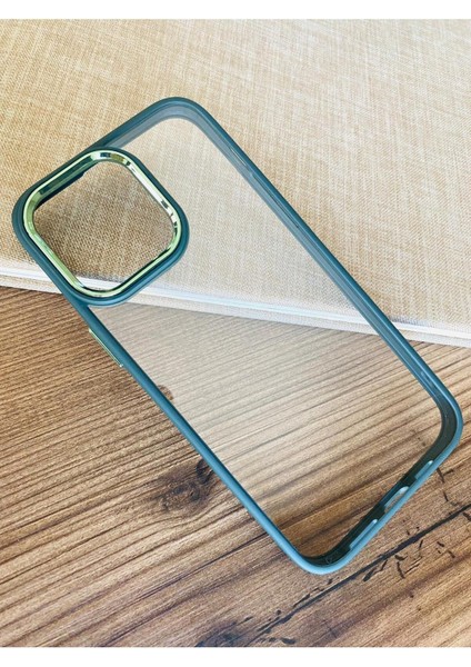 iPhone 11 Pro Uyumlu Kılıf Metalik Kamera Çıkıntılı Darbelere Dayanıklı Şeffaf Kenarları Renkli fiyatları