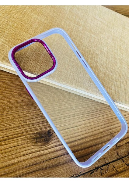 iPhone 13 Pro Uyumlu Kılıf Metalik Kamera Çıkıntılı Darbelere Dayanıklı Şeffaf Kenarları Renkli fiyatları