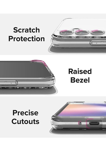 Samsung Galaxy A14 Uyumlu Kılıf 3D Kamera Koruma Darbe Önleyici Şeffaf Esnek Renksiz Silikon Kapak