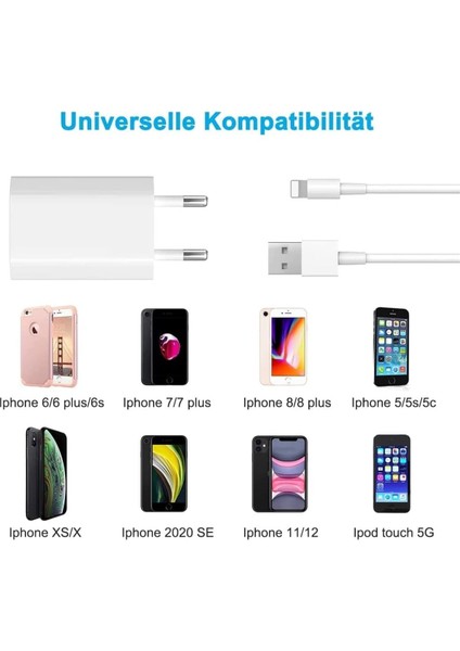 Apple iPad iPhone 4/5/6/7/8/8/plus/se/x/xs/11/12/13/14 Uyumlu 1A 5W Şarj Seti Şarj Aleti Şarj Cihazı fiyatları