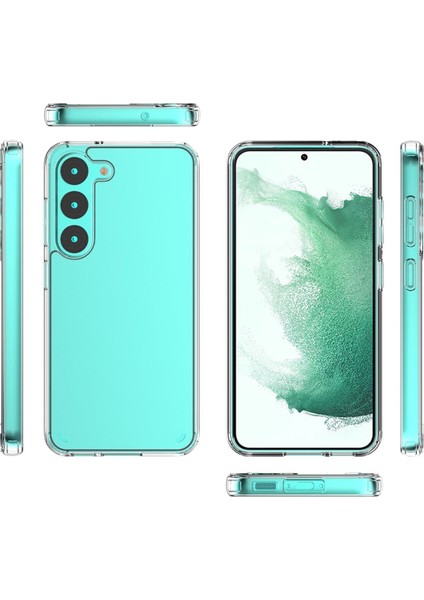 Samsung Galaxy S23 Plus Uyumlu Kılıf Şeffaf Sararmayan Renksiz Sert Silikon Dayanıklı Koruyucu Kapak