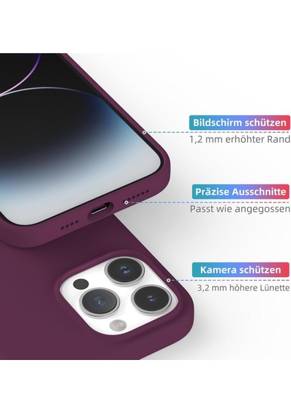 Yüksek Kaliteli iPhone 14 Pro Max Uyumlu Kılıf Liquid Silikon Renkli Mat Lekelere Dayanıklı Kaymaz indirimleri