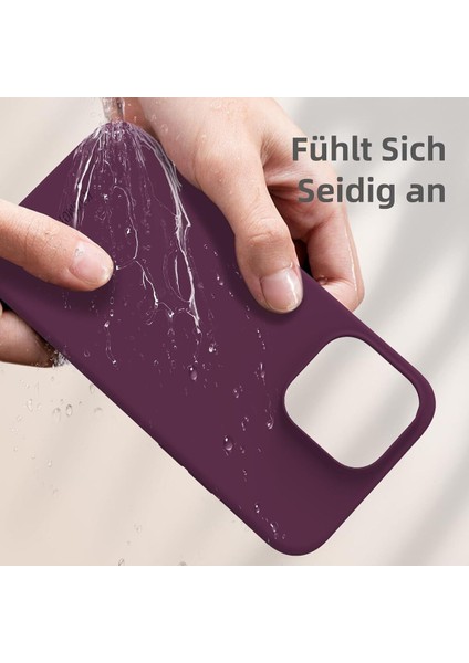 Yüksek Kaliteli iPhone 14 Pro Max Uyumlu Kılıf Liquid Silikon Renkli Mat Lekelere Dayanıklı Kaymaz