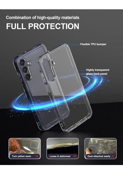Samsung Galaxy A55 Uyumlu Kamera Çıkıntlı Korumalı Darbe Önleyici Şeffaf Renksiz Silikon Kapak fırsatları