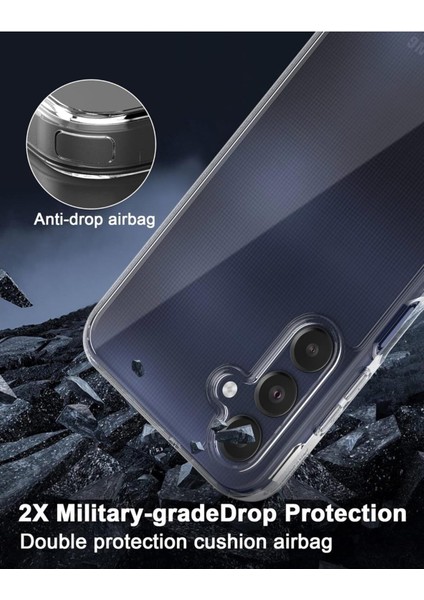 Samsung Galaxy A55 Uyumlu Kamera Çıkıntlı Korumalı Darbe Önleyici Şeffaf Renksiz Silikon Kapak indirimleri