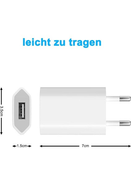 Apple iPad iPhone 4/5/6/7/8/8/plus/se/x/xs/11/12/13/14 Uyumlu 1A 5W Şarj Seti Şarj Aleti Şarj Cihazı