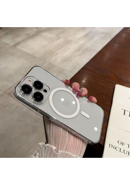iPhone 15 Pro Uyumlu Kamera Korumalı Kılıf Şeffaf Magsafe Hoparlör Filtreli Sararmaz Kapak modelleri