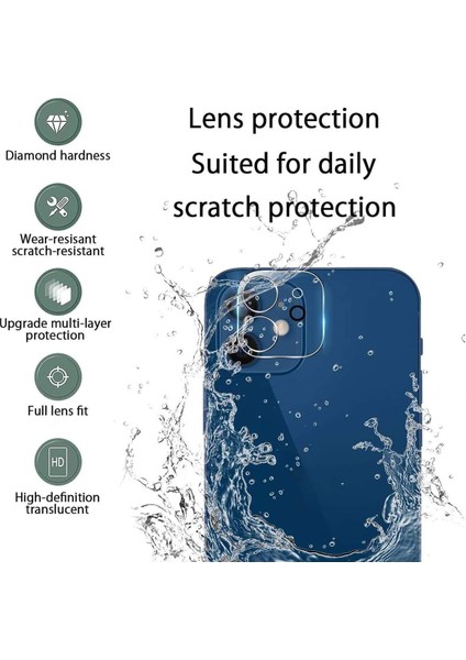 iPhone 11 Uyumlu Şeffaf Kamera Lens Koruyucu Temperli Cam Dayanıklı Kamera Lens Koruma fırsatları