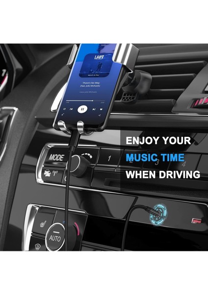 Samsung Xiaomi Uyumlu Aux Kablosu Type-C To Jack Çevirici Dönüştürücü Beyaz Bluetooth Gerektirmez