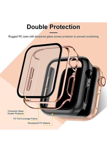 Apple Watch Se 3 2 1 42MM Uyumlu Kılıf Ekran ve Kasa Koruyucu Tam Kaplayan Parlak Watch Kasa Koruma modelleri