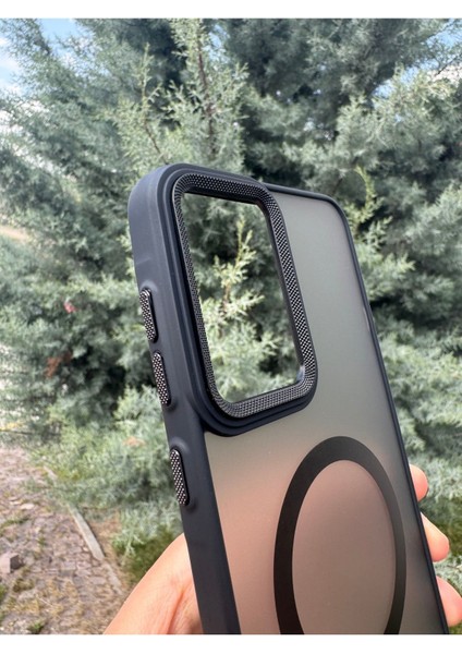 Samsung Galaxy A56 Uyumlu Kılıf Magsafe Renkli Kamera Etrafı Koruyucu Metalik Silikon Sararmaz Kapak fiyatları