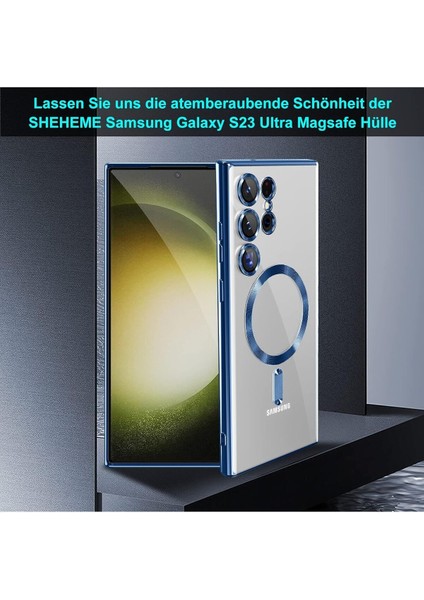 Samsung Galaxy S24 Ultra Uyumlu Kılıf 3D Kamera Lens Korumalı Magsafe Kenarı Renkli Şeffaf Kapak indirimleri