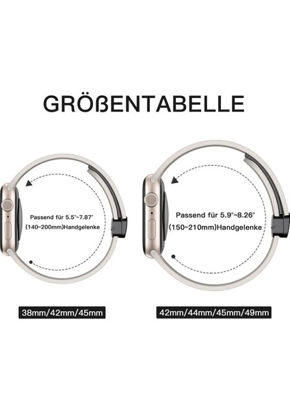 Apple Watch 8 7 6 5 4 3 2 1 38MM/40MM/41MM Uyumlu Kordon Ayarlanabilir Klipsli Dayanıklı Silikon