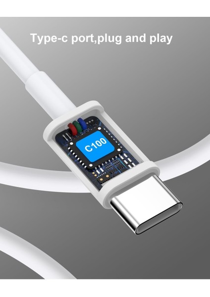Iphone 15 Pro 16 Plus 16 Pro Max Uyumlu Kulaklık Type-C Uyumlu Tak Çalıştır Bluetooth Gerektirmez