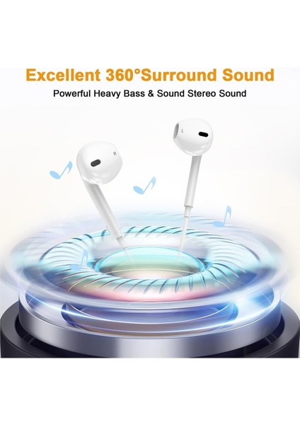 Iphone 15 Pro 16 Plus 16 Pro Max Uyumlu Kulaklık Type-C Uyumlu Tak Çalıştır Bluetooth Gerektirmez