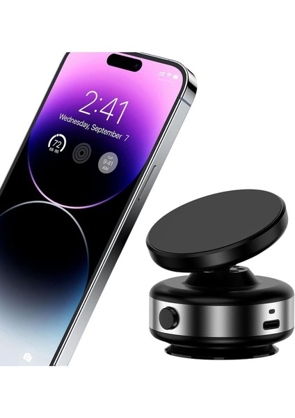iPhone 11-12-13-14-15-16 Plus-16 Pro Max Uyumlu Elektronik Vakumlu Magsafe Ayarlanabilir Tel Tutucu