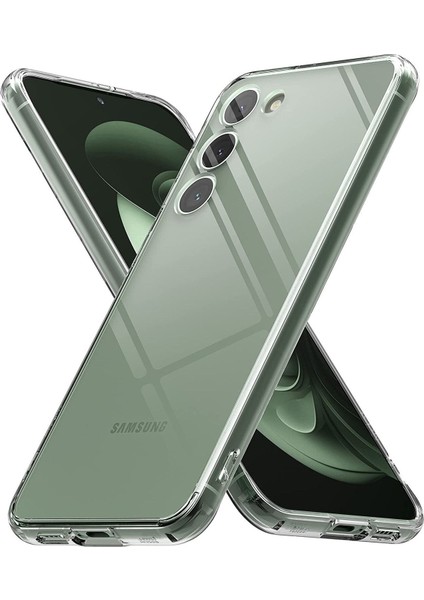 Samsung Galaxy S23 Plus Uyumlu Kılıf 3D Kamera Korumalı Darbe Önleyici Şeffaf Esnek Silikon