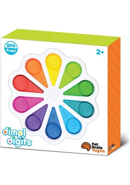 TFB275 Fat Brain Toys, Dimpl Rakamlı Duyu Düğmeleri