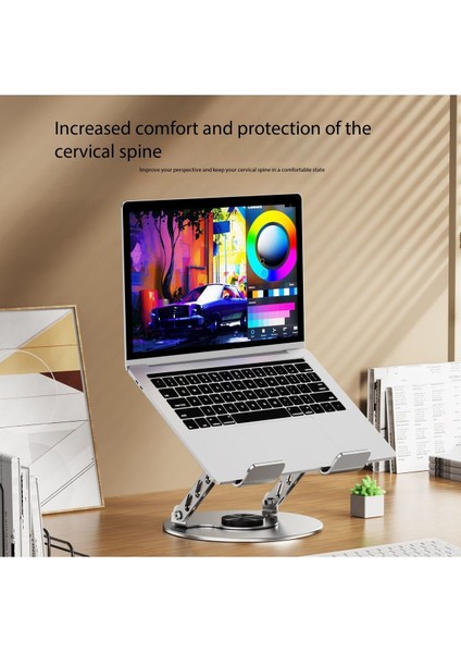 Dönebilen Yüksek Kaliteli Katlanabilir Ayarlanabilir Metal Masa Üstü Tablet Macbook Laptop Standı fiyatları