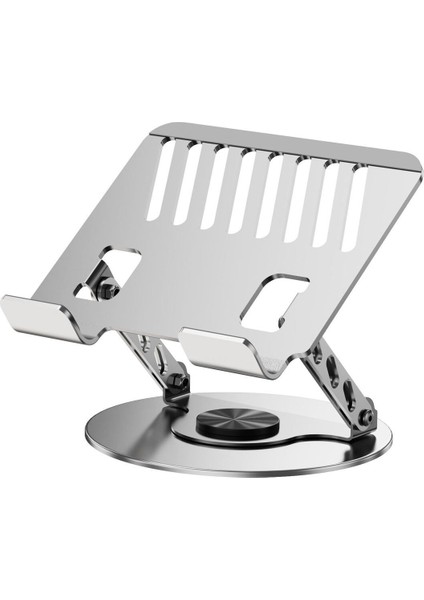 Dönebilen Yüksek Kaliteli Katlanabilir Ayarlanabilir Metal Masa Üstü Tablet Macbook Laptop Standı