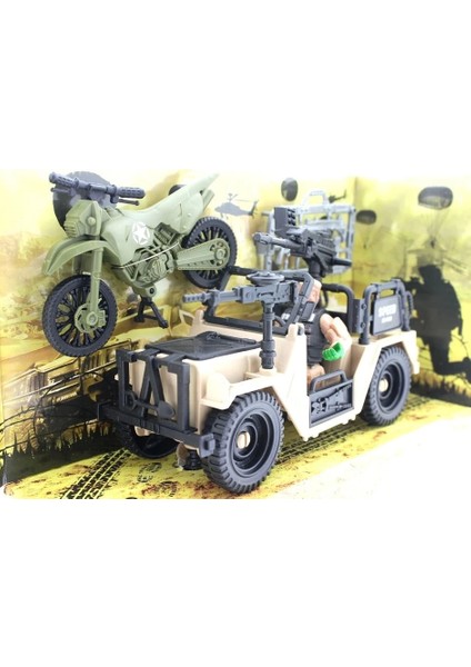 Combat Force Figür, Motor ve Jeep