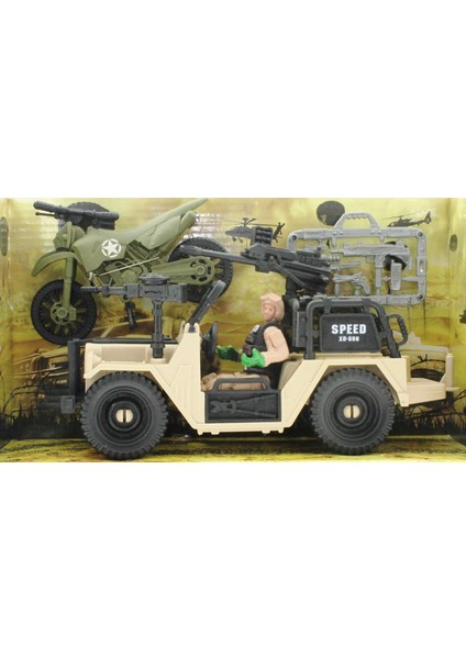 Combat Force Figür, Motor ve Jeep