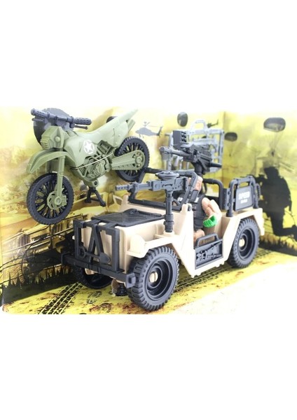 Combat Force Figür, Motor ve Jeep