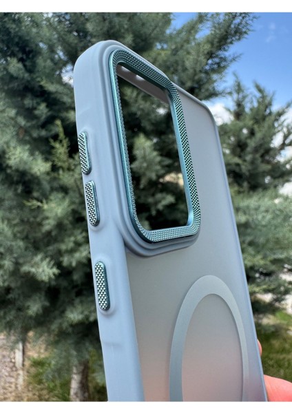 Samsung Galaxy A36 Uyumlu Kılıf Magsafe Renkli Kamera Etrafı Koruyucu Metalik Silikon Sararmaz Kapak fiyatları