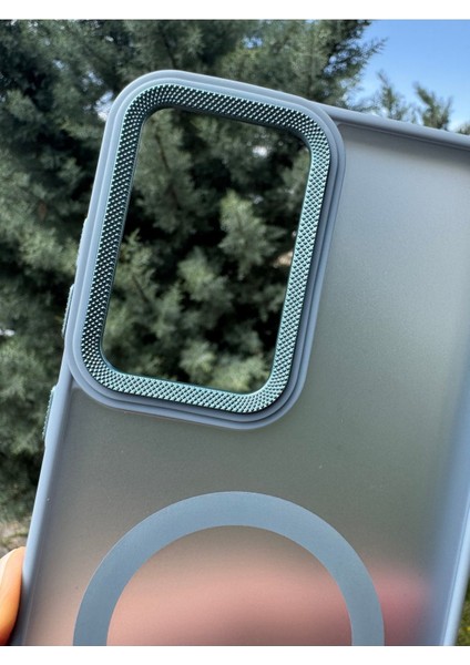Samsung Galaxy A36 Uyumlu Kılıf Magsafe Renkli Kamera Etrafı Koruyucu Metalik Silikon Sararmaz Kapak modelleri